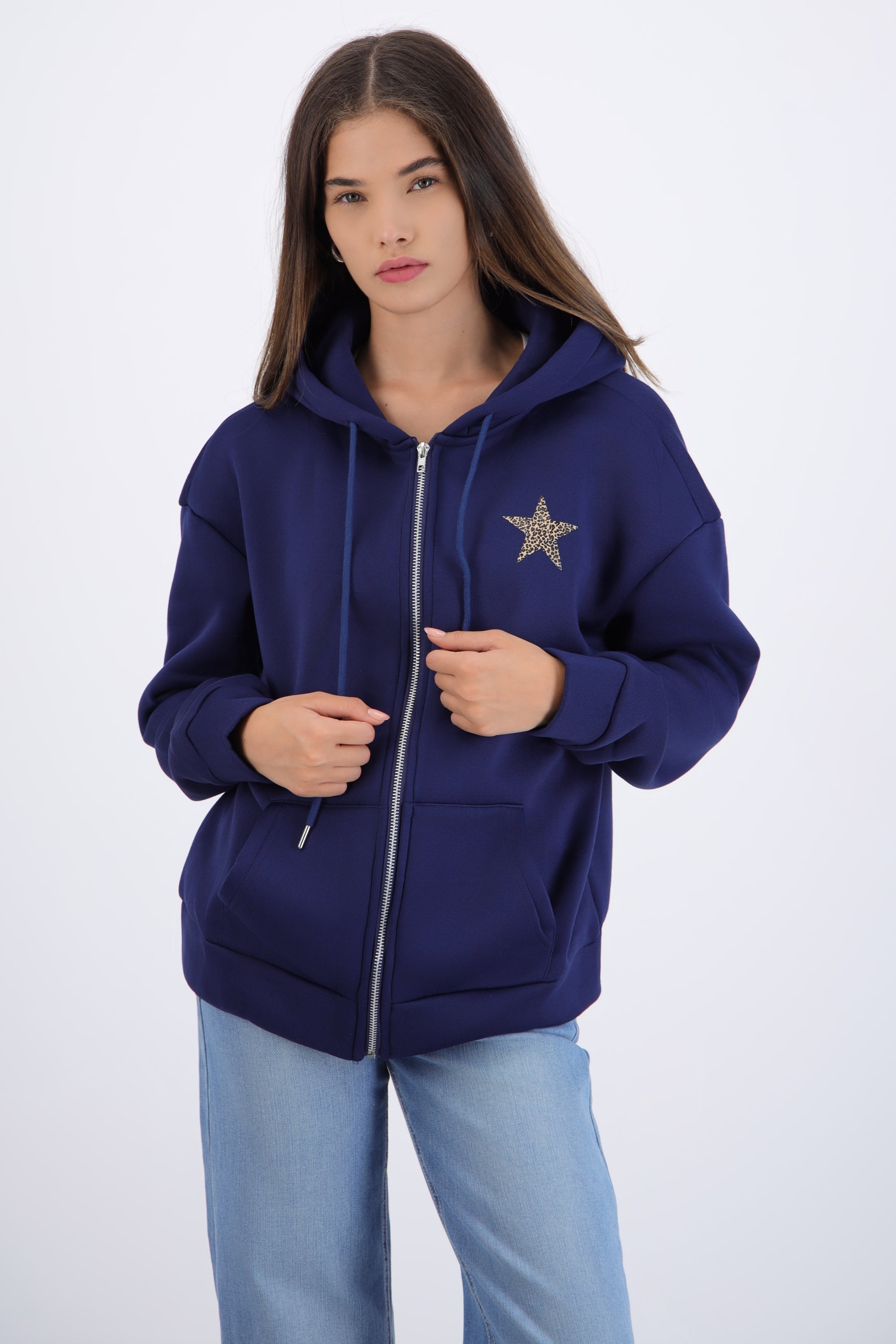 Star Print Animal Jacket