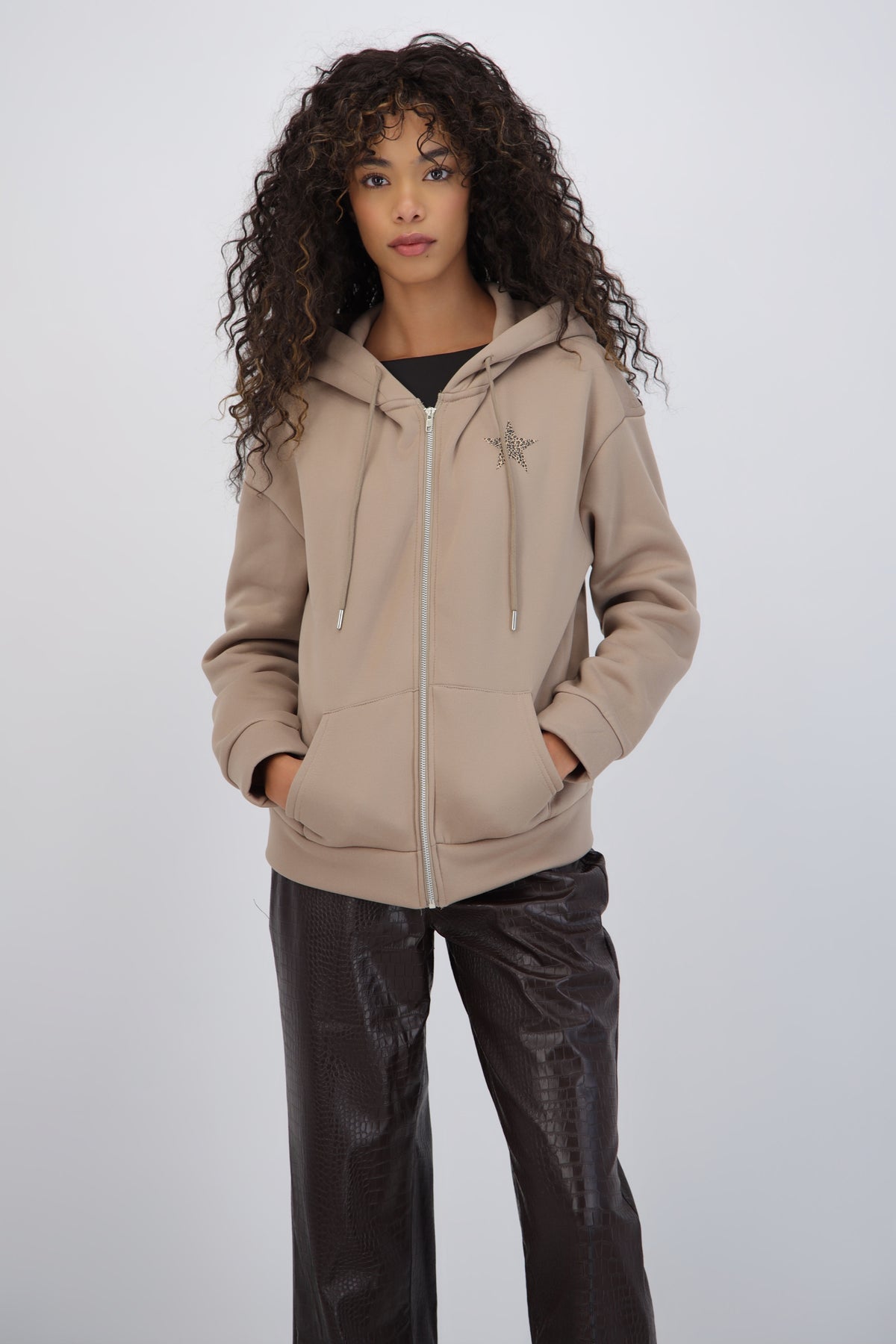 Star Print Animal Jacket