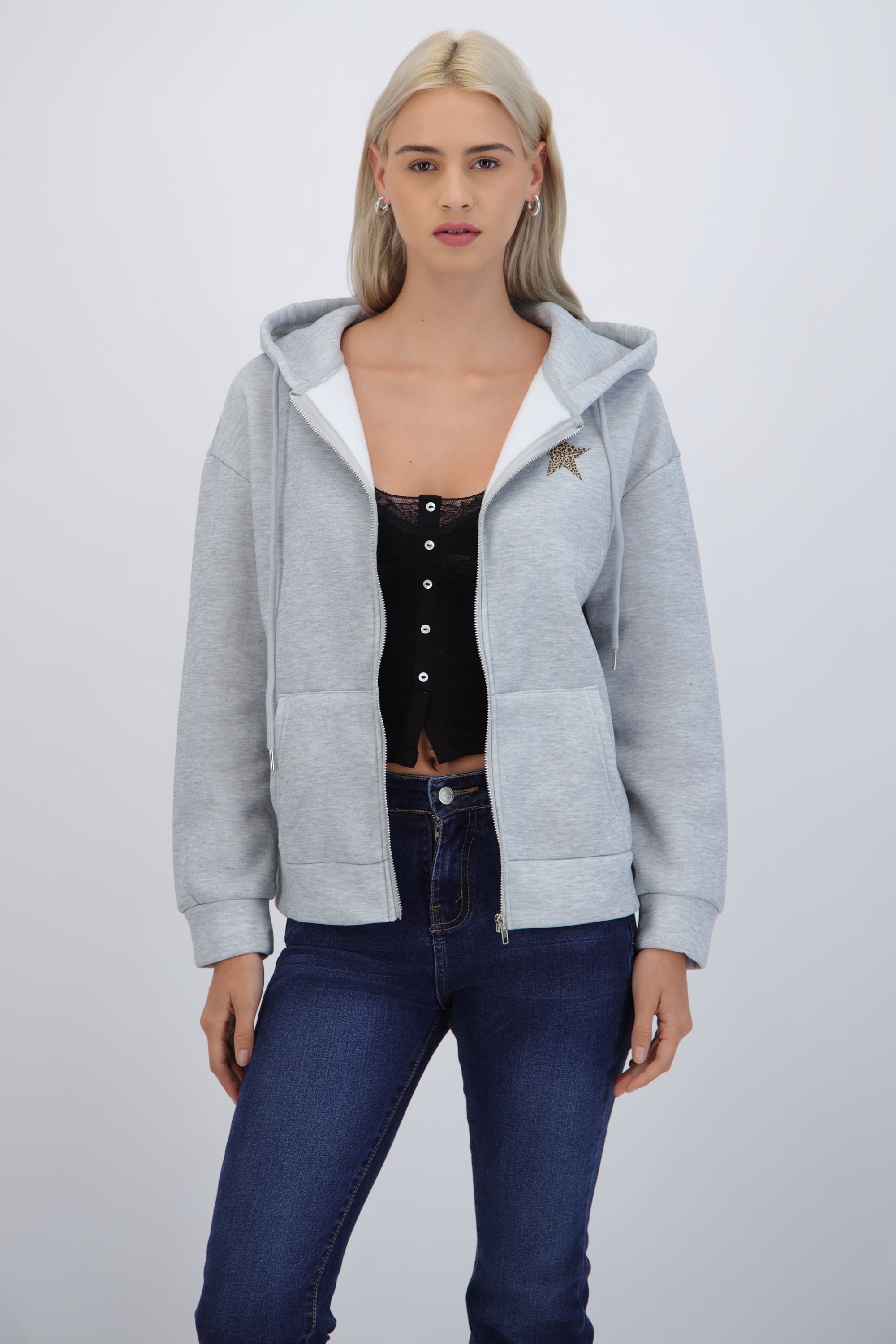 Star Print Animal Jacket