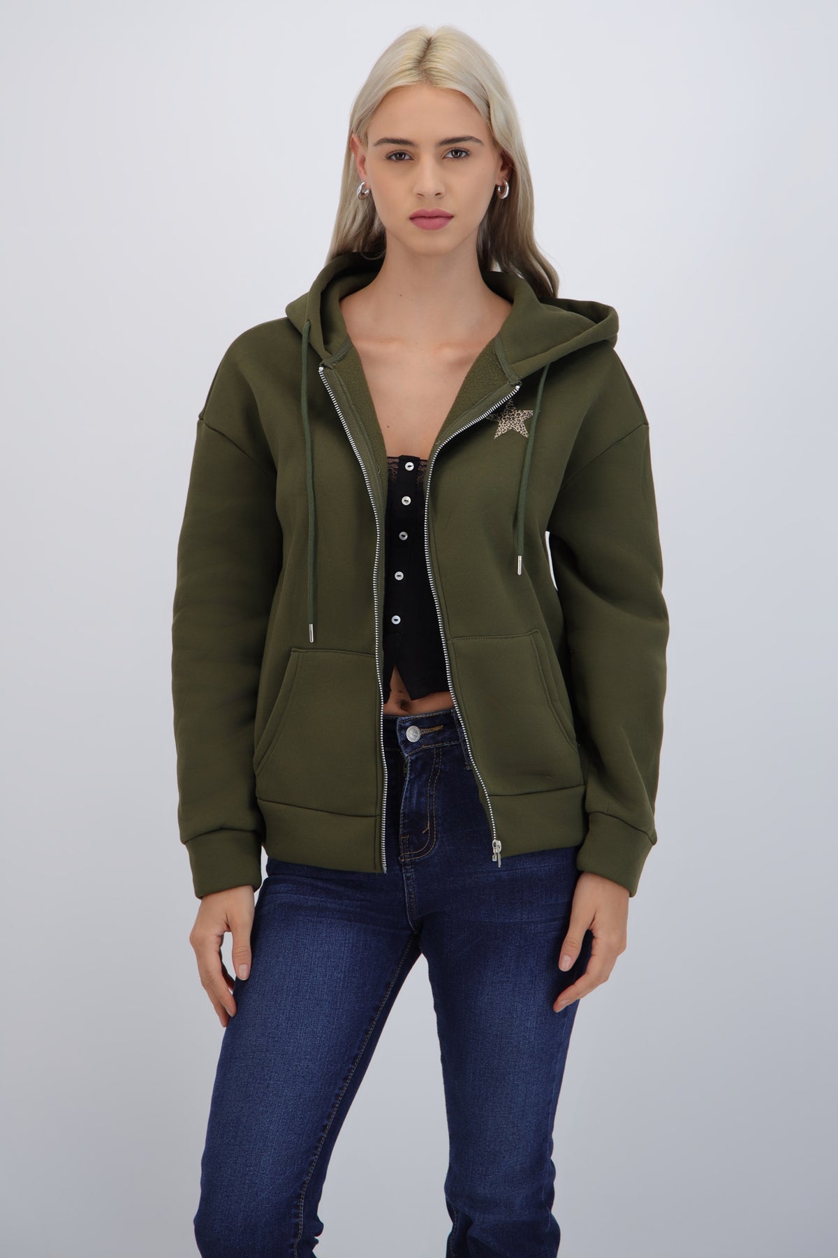 Star Print Animal Jacket