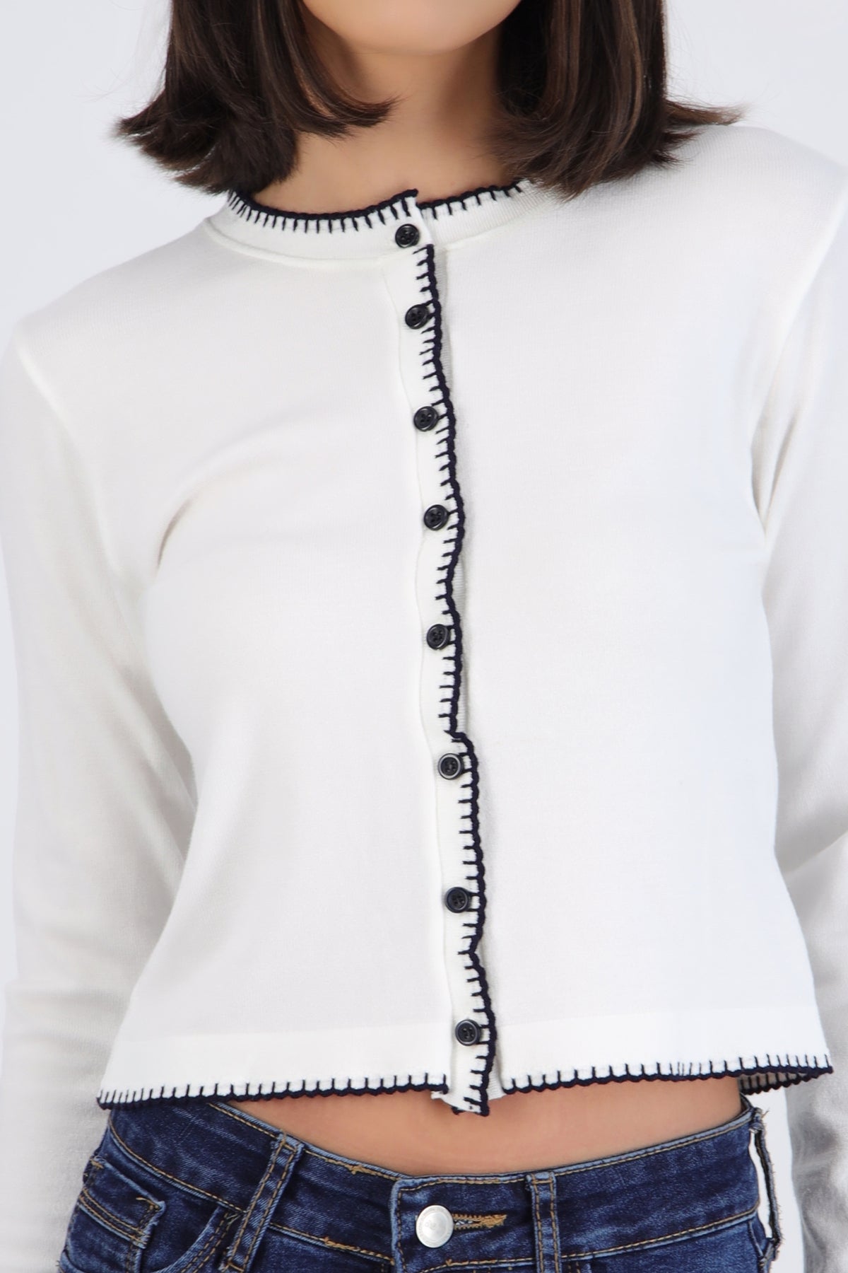 Contrast Cardigan