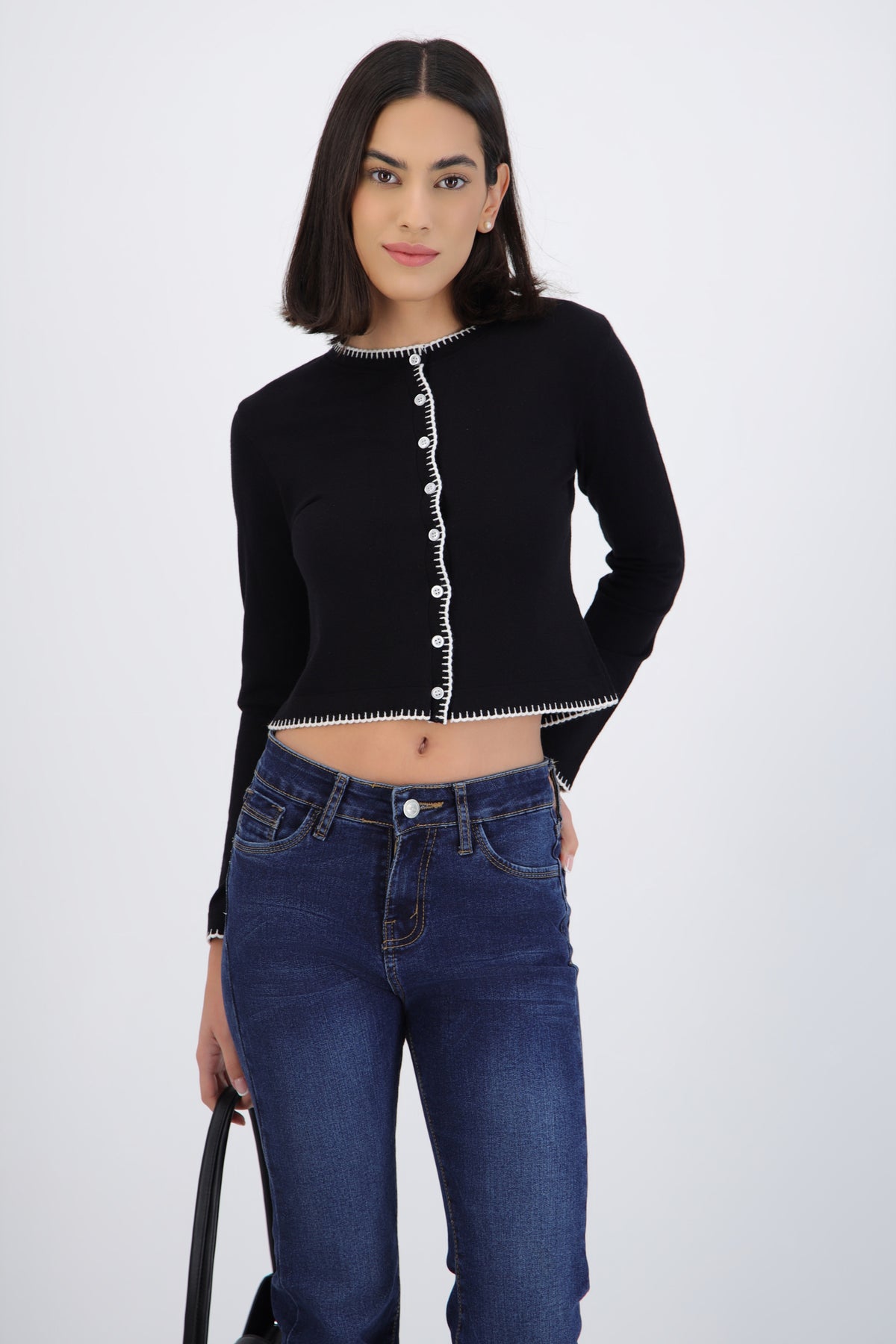 Contrast Cardigan