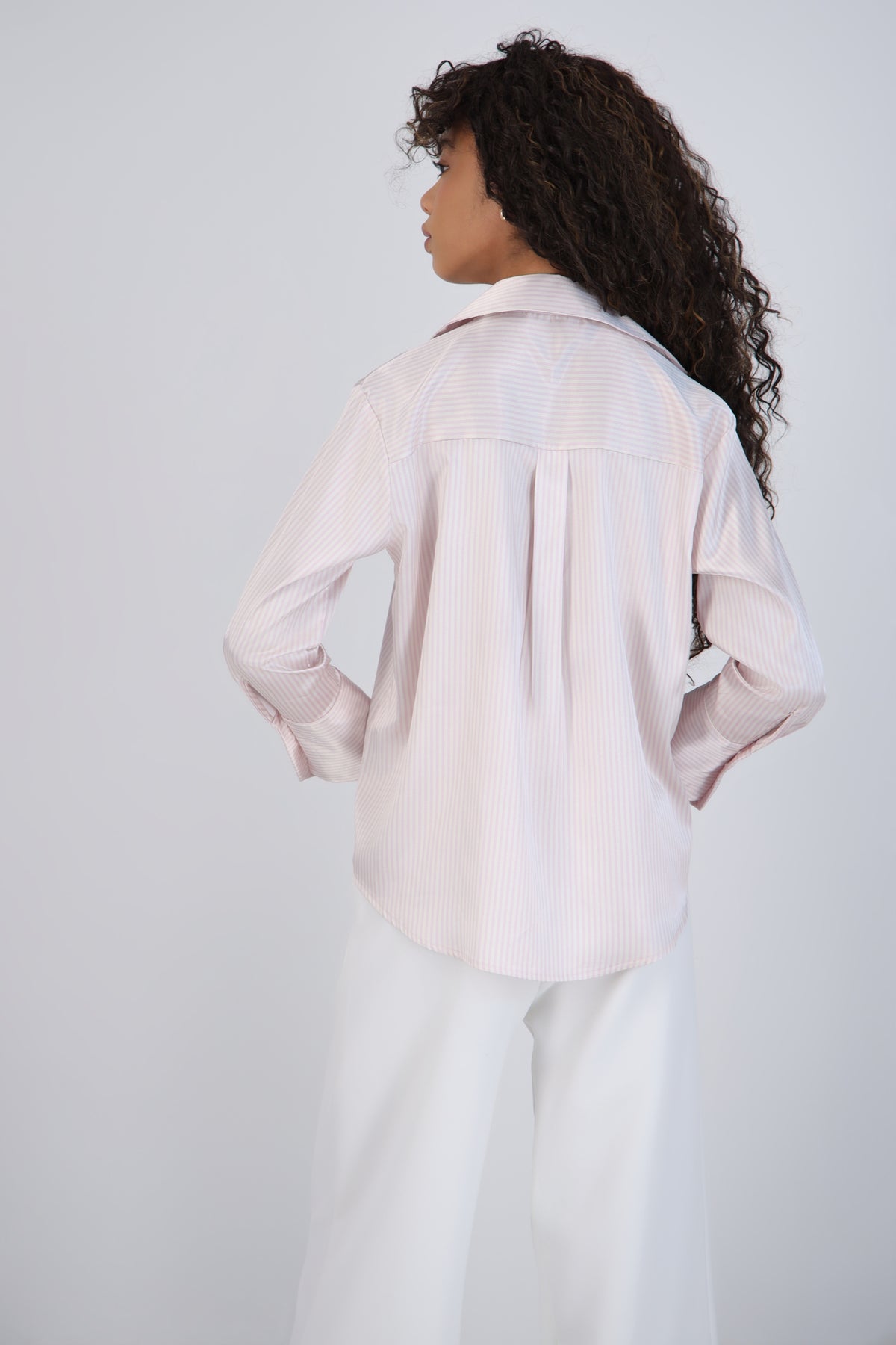 Satin Stripe Blouse
