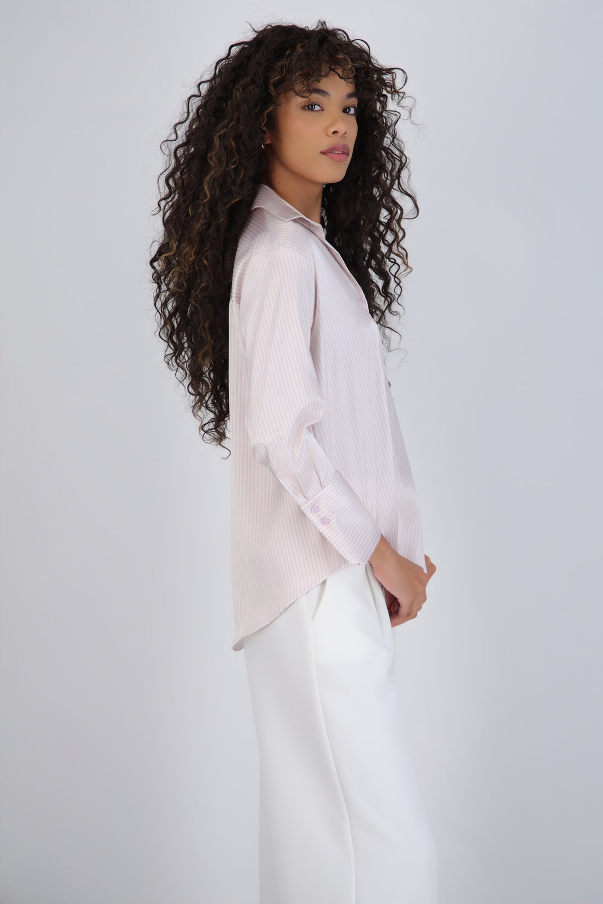 Satin Stripe Blouse