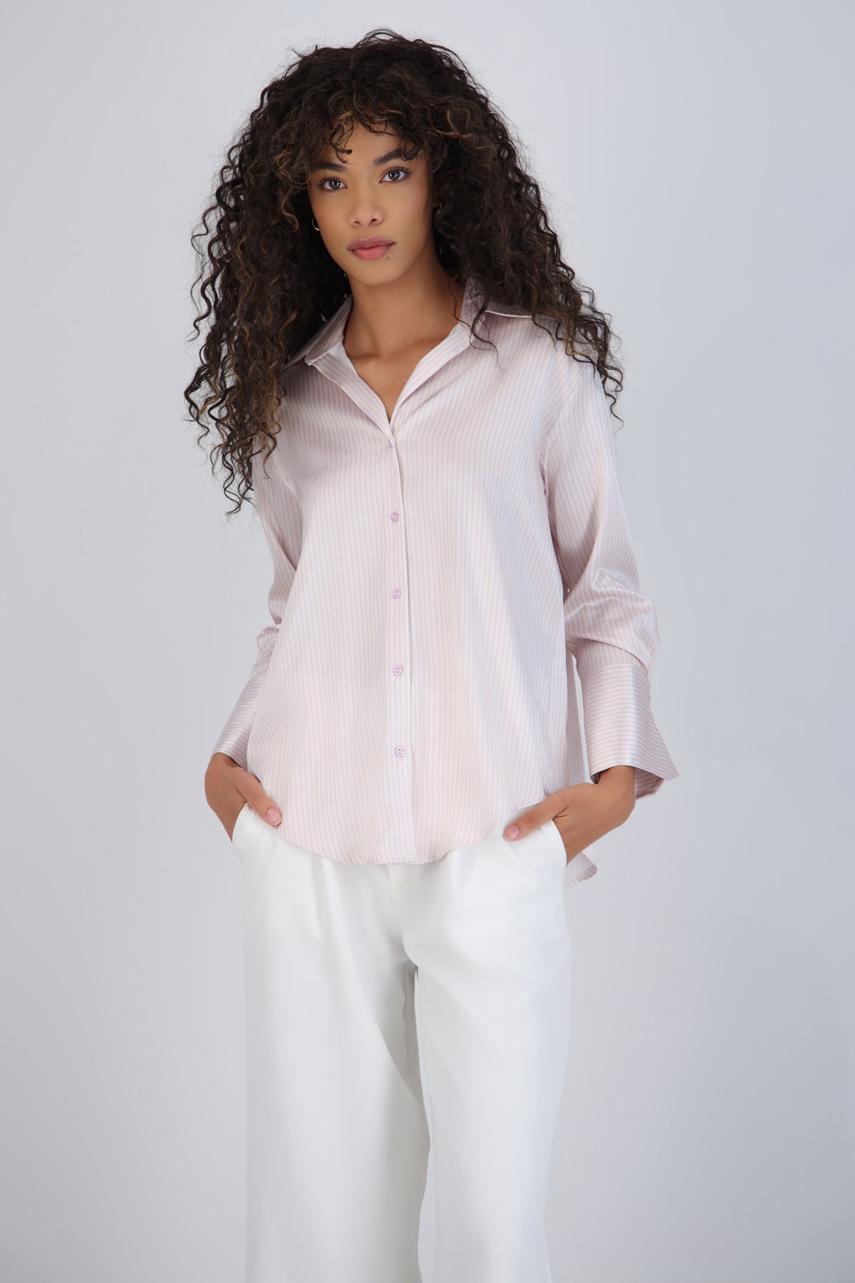 Satin Stripe Blouse