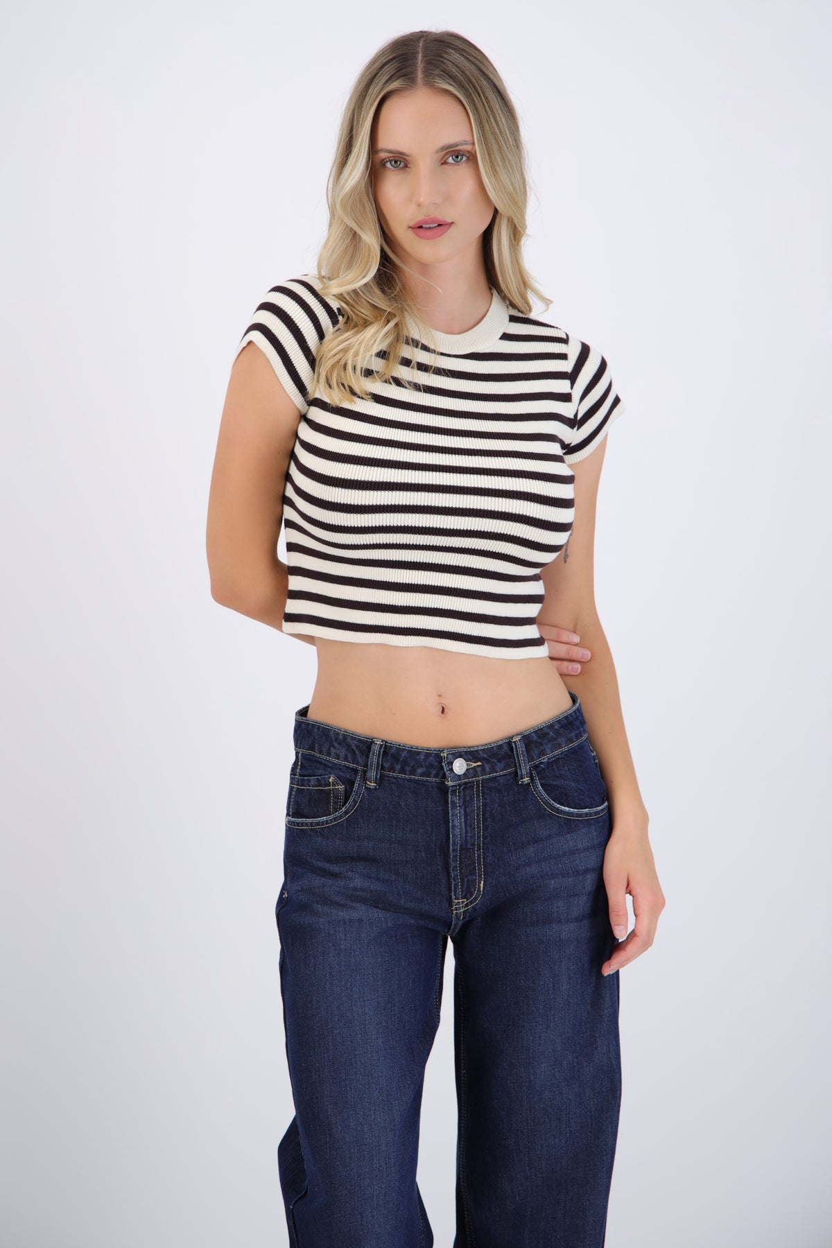 Striped Crop Top