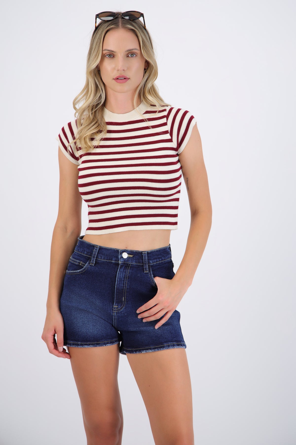 Striped Crop Top