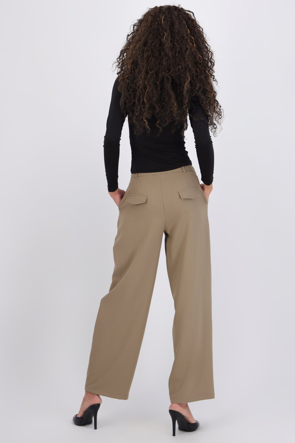 Wide Leg Striped Pants
