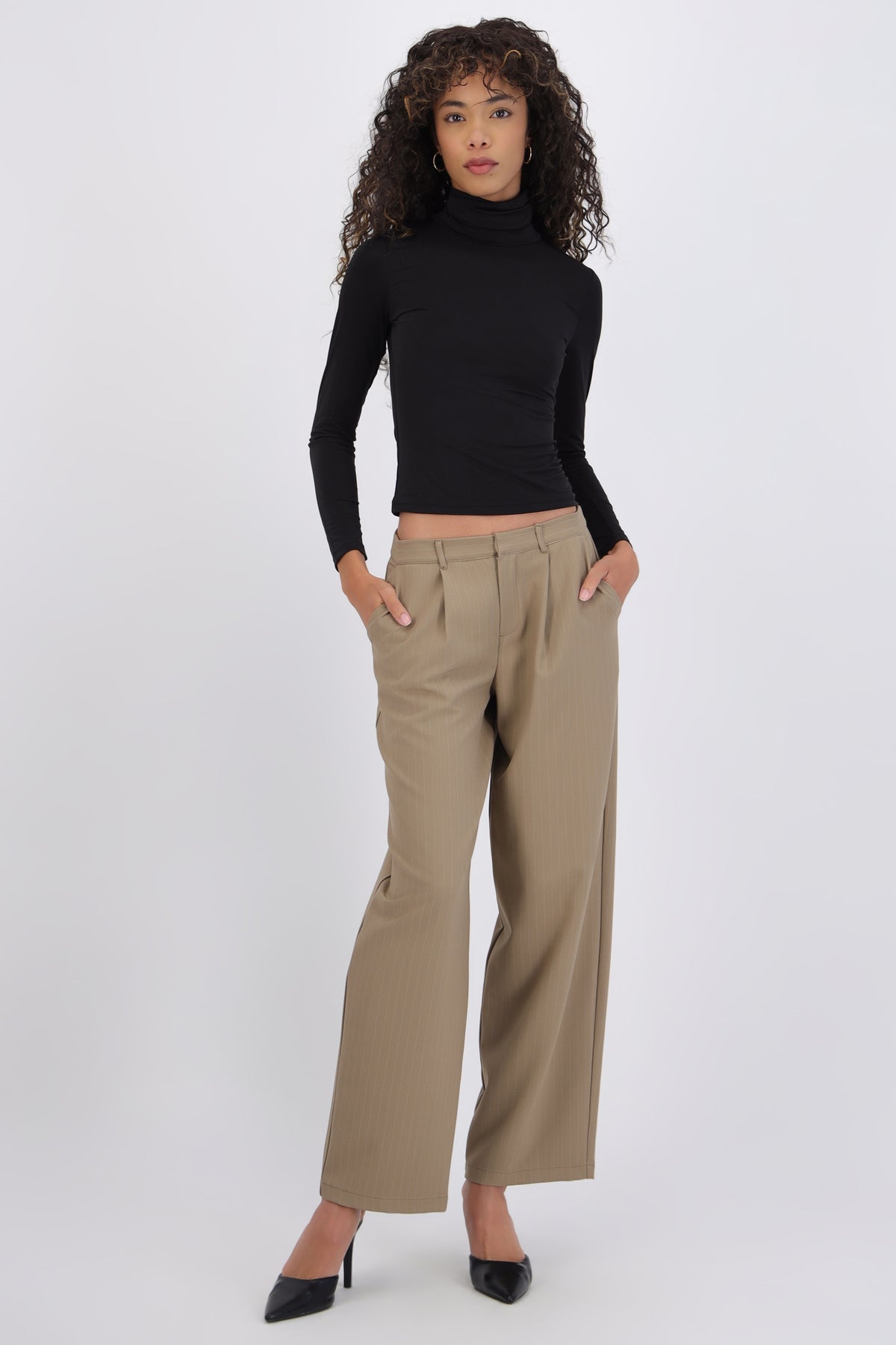 Wide Leg Striped Pants