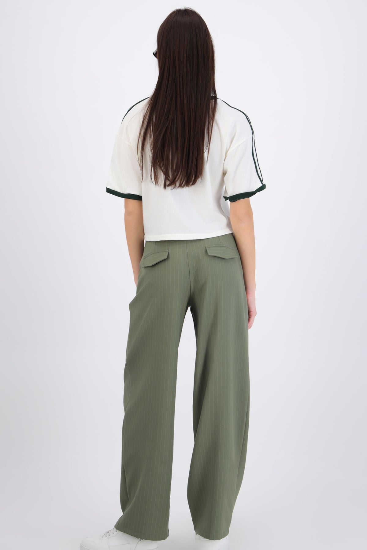 Wide Leg Striped Pants