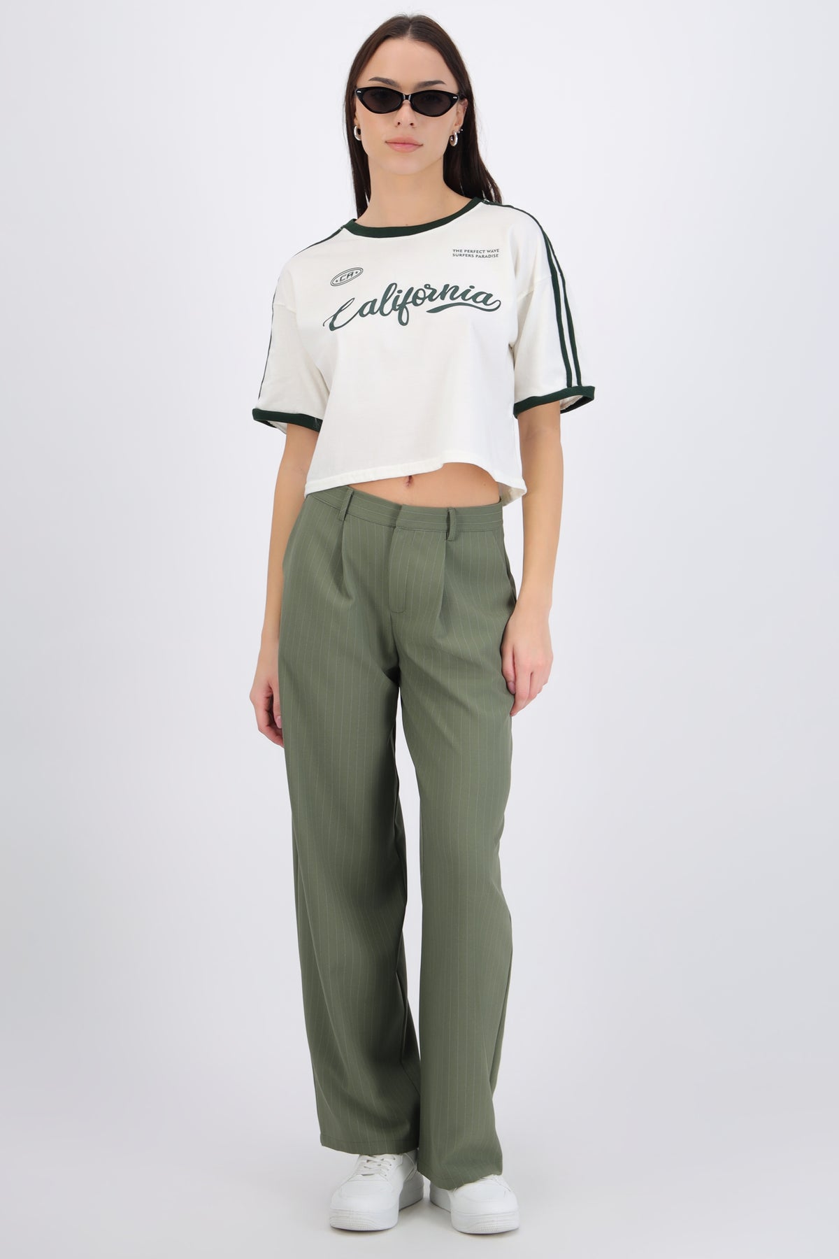 Wide Leg Striped Pants