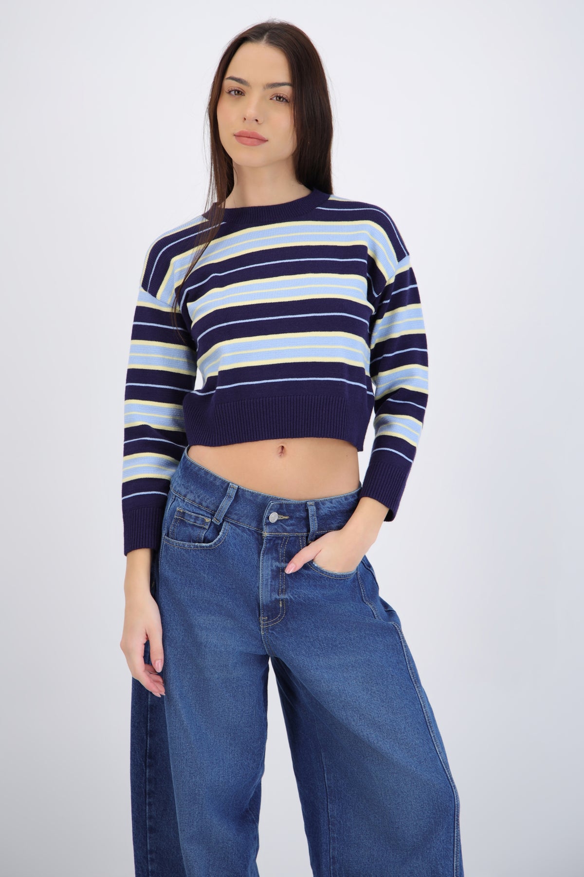 Striped Crew Neck Sweater