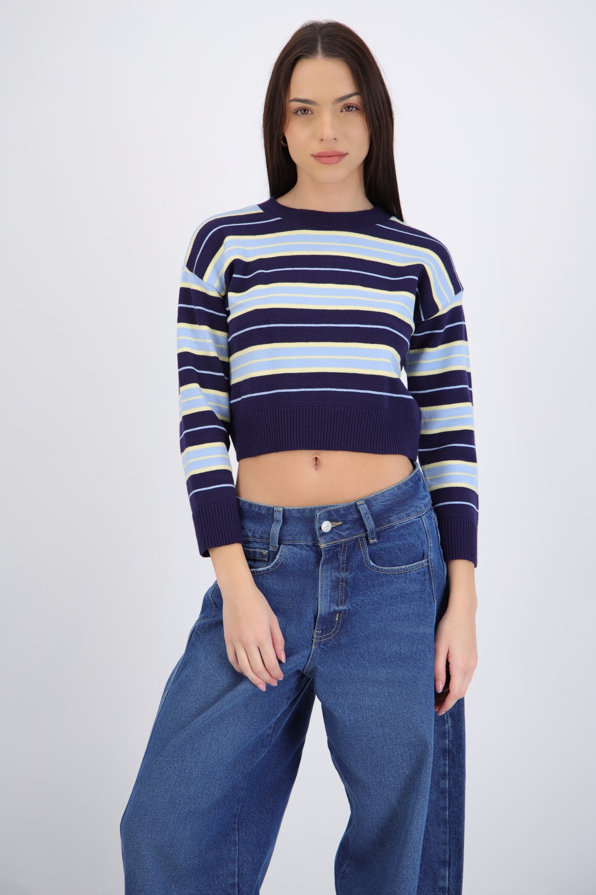 Striped Crew Neck Sweater