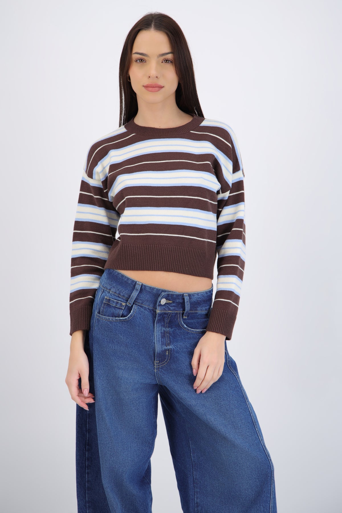 Striped Crew Neck Sweater