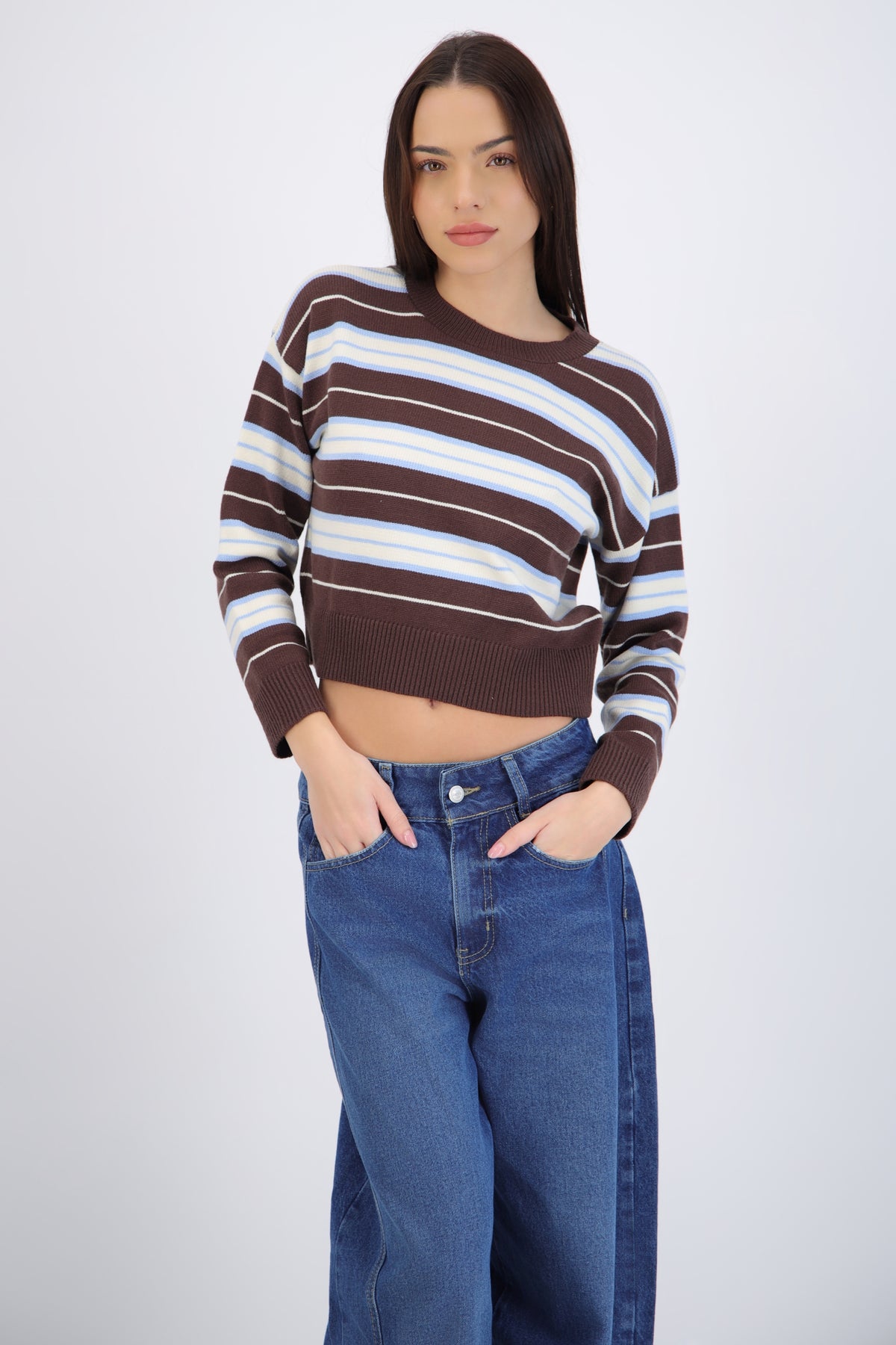 Striped Crew Neck Sweater