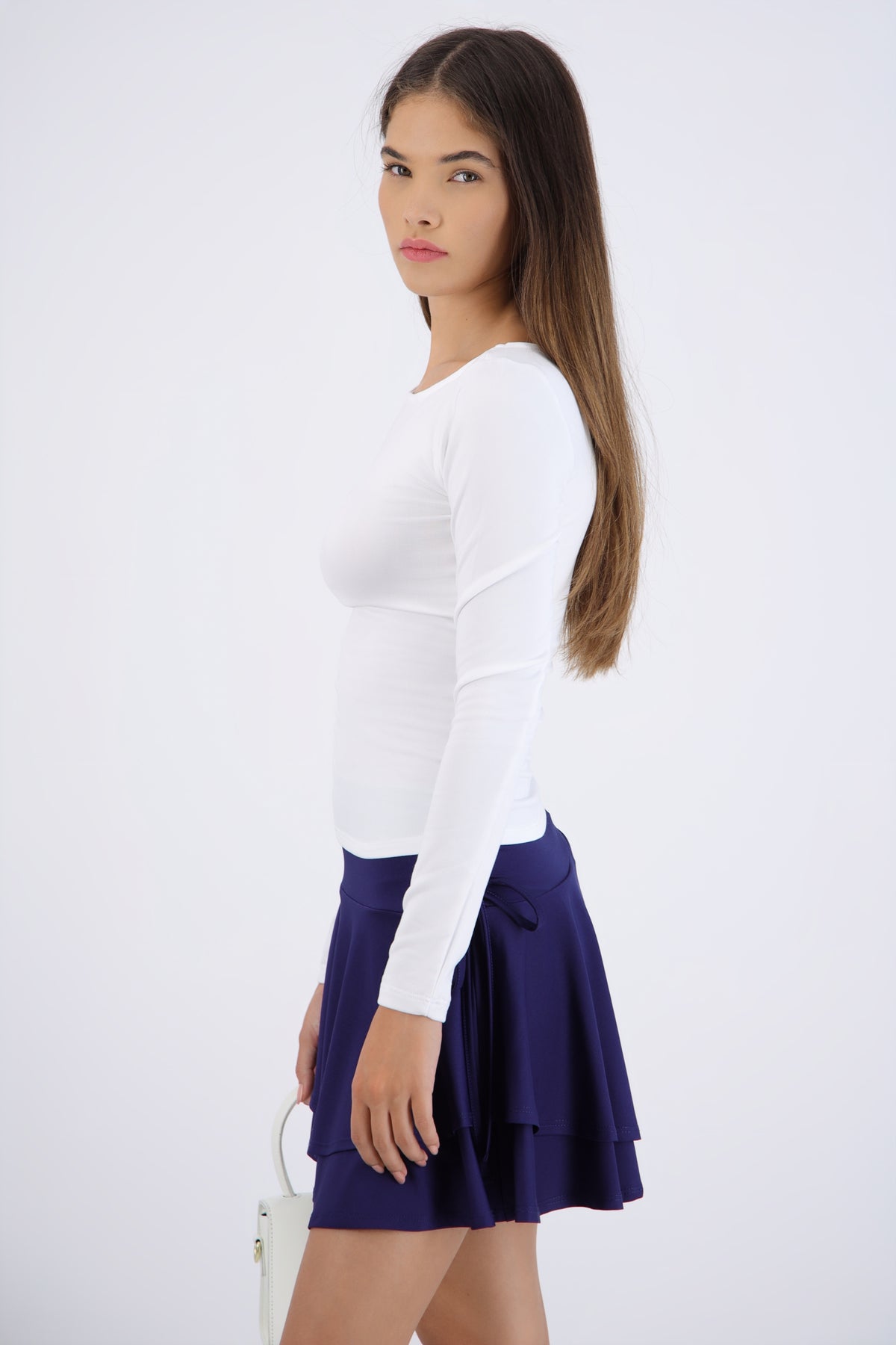 Long Sleeve Boat Neck Top