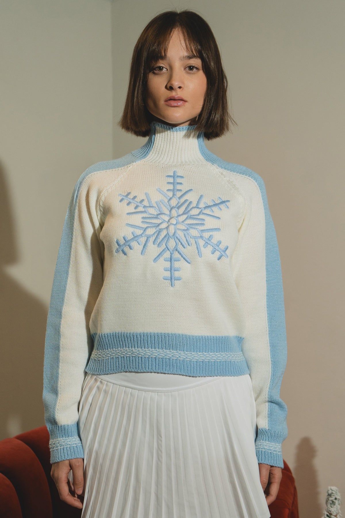 Snowflake Knit Sweater