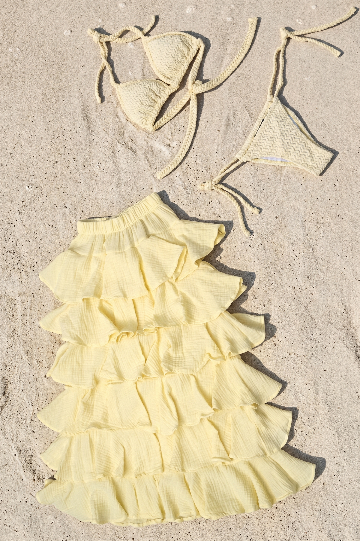 Maxi Skirt with Ruffles