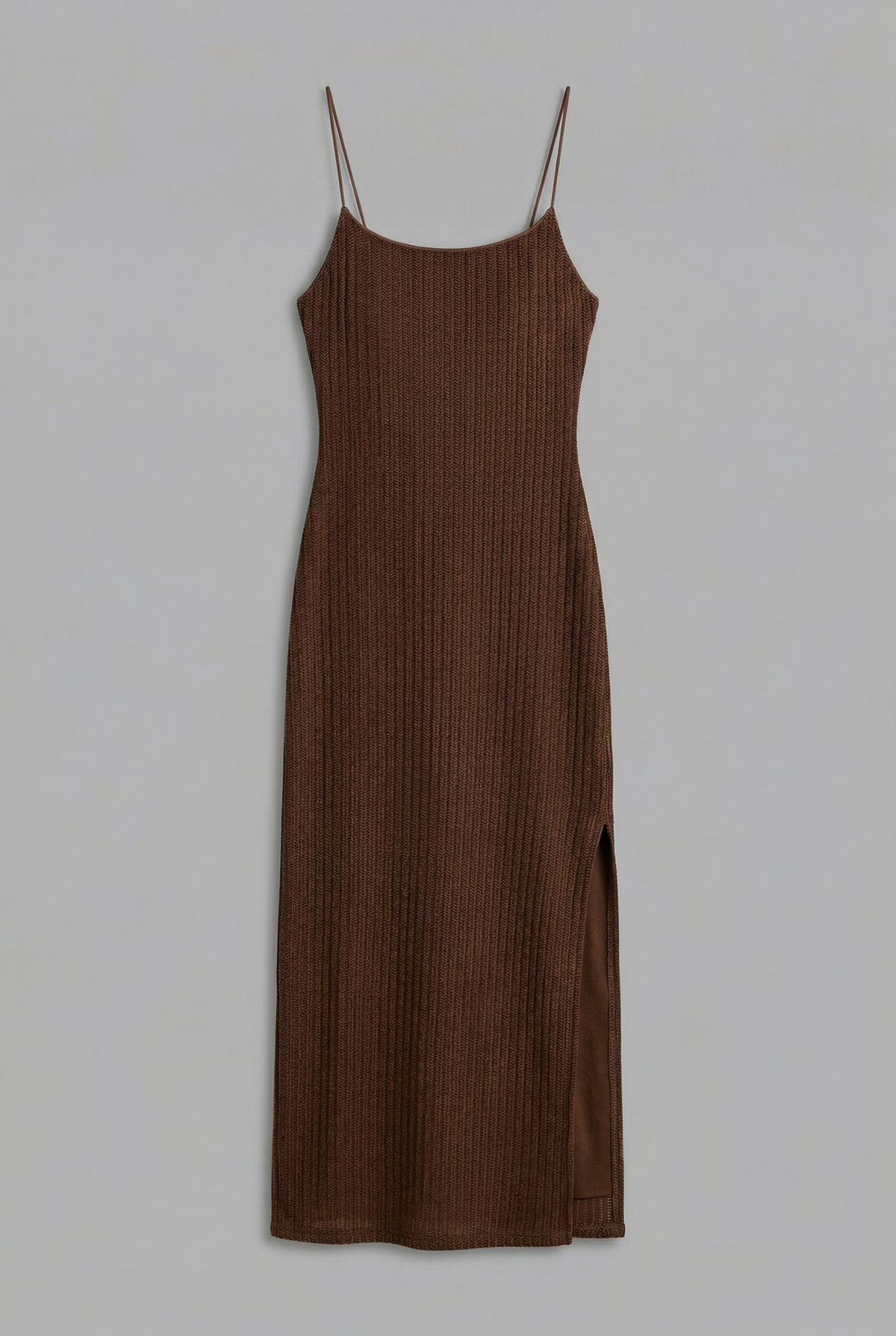 Robe longue texturée