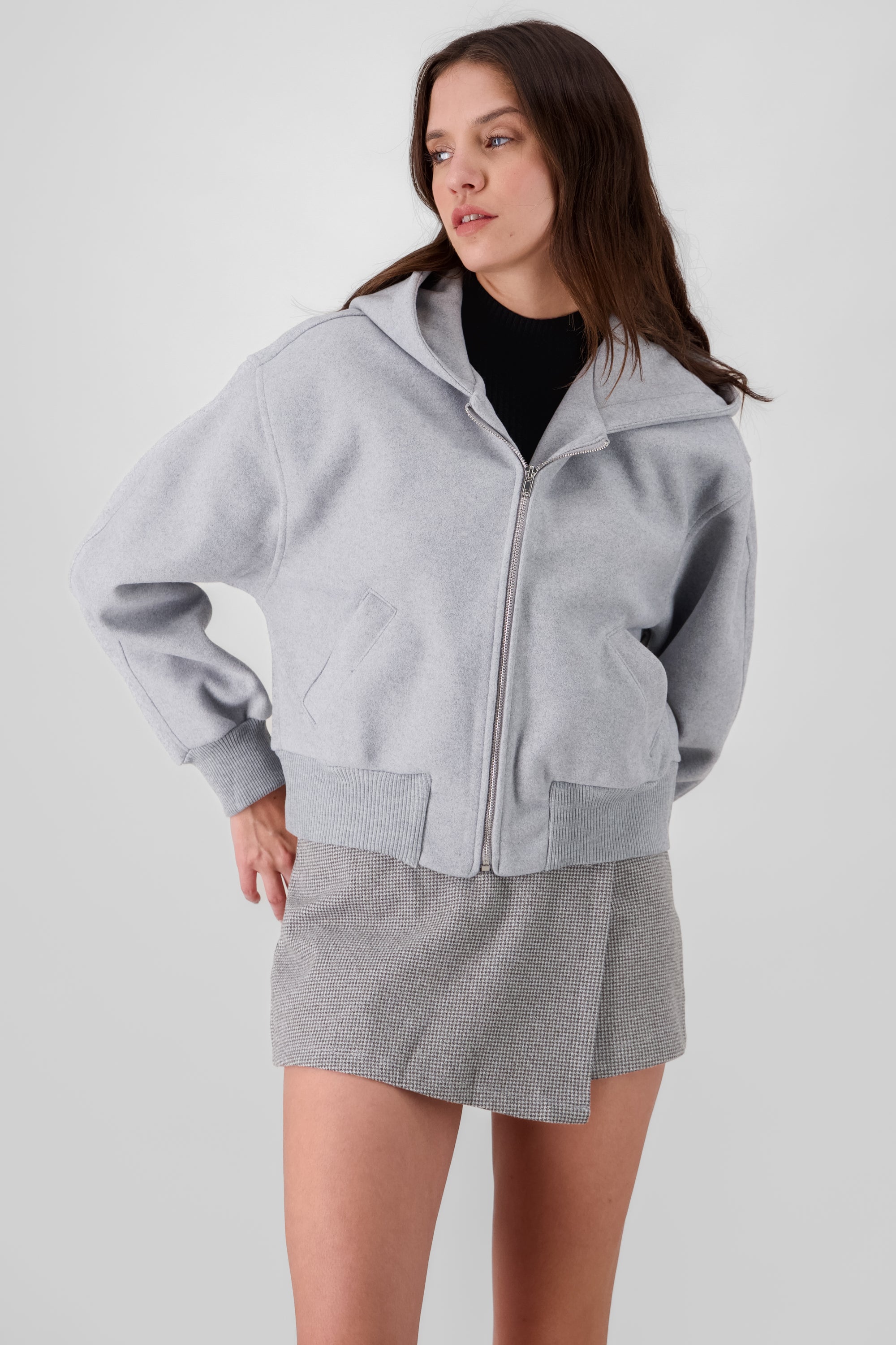 Solid Sweatshirt LIGHT GRAY