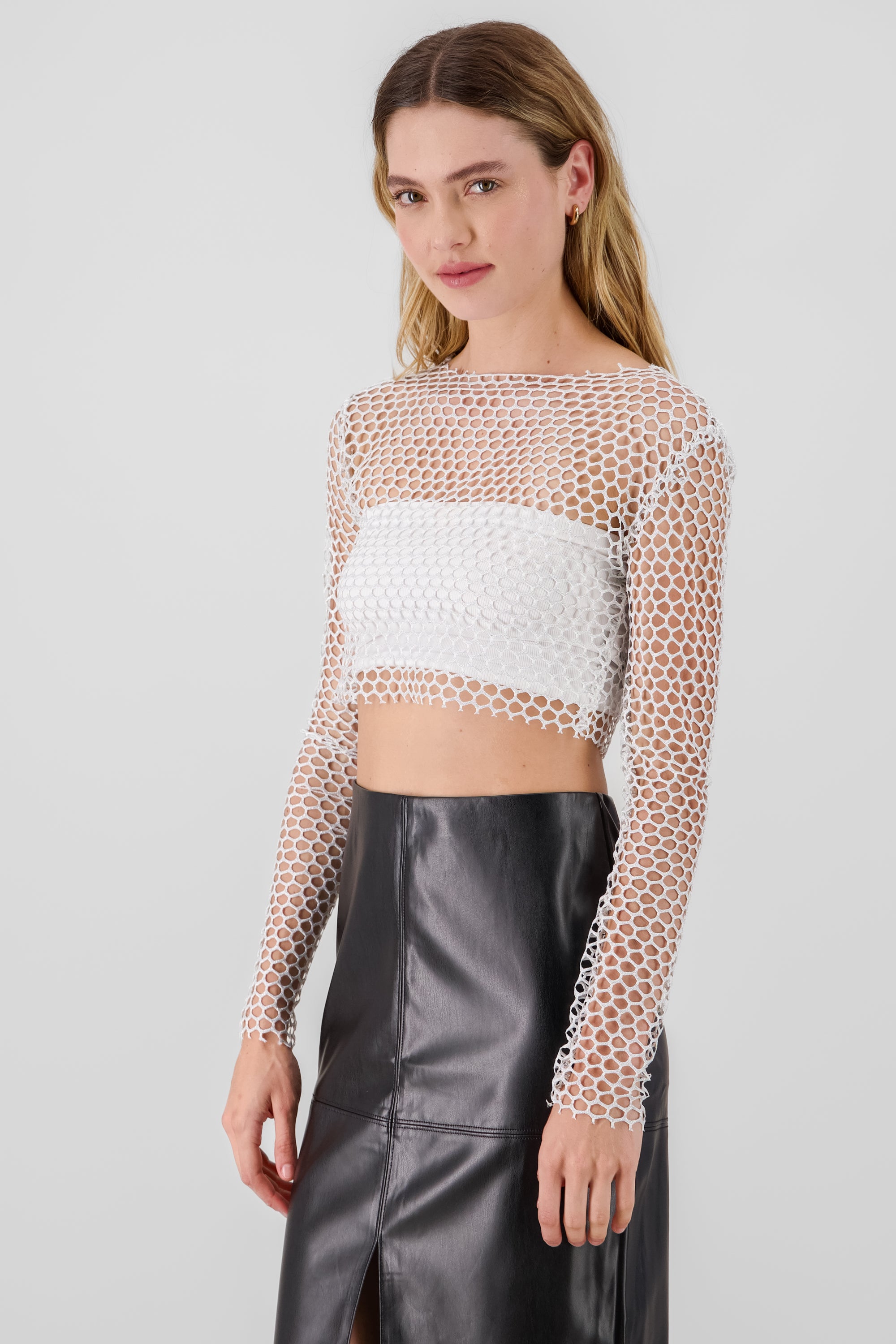 Ribbed Crop Top WHITE