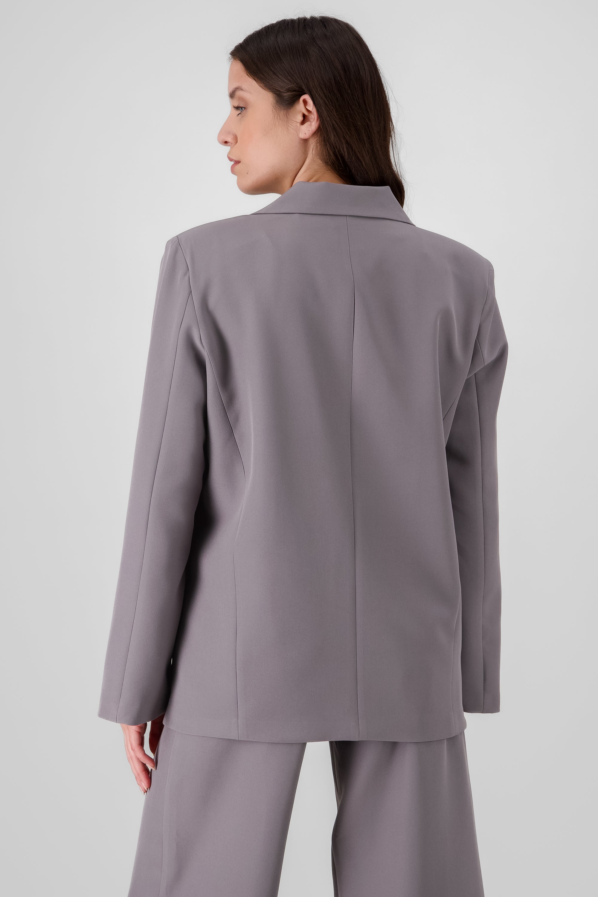 oversized blazer gray back